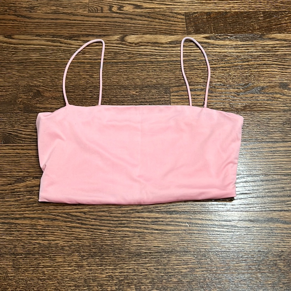 Pink crop top